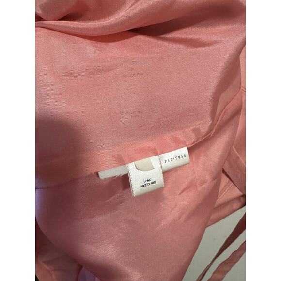 Ann Taylor 100% Silk pink A-line dress with waist sash. - Picture 9 of 9